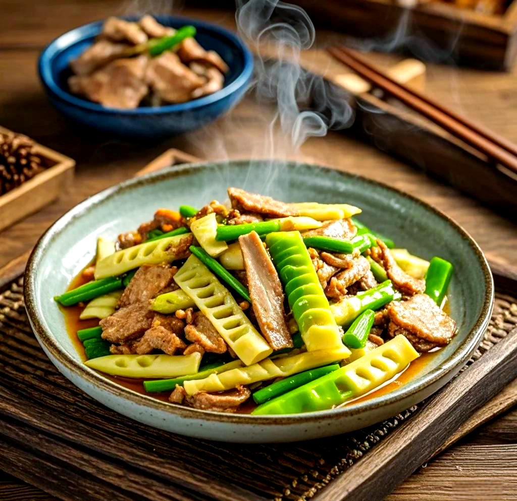 竹笋炒肉的家常做法(怎样炒竹笋好吃又简单)