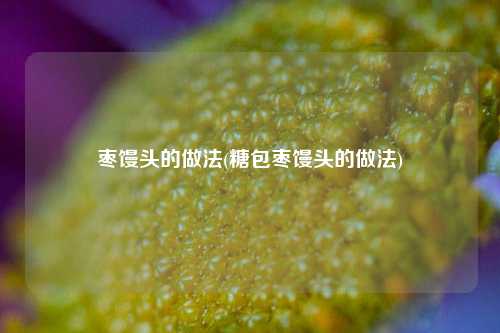 枣馒头的做法(糖包枣馒头的做法)
